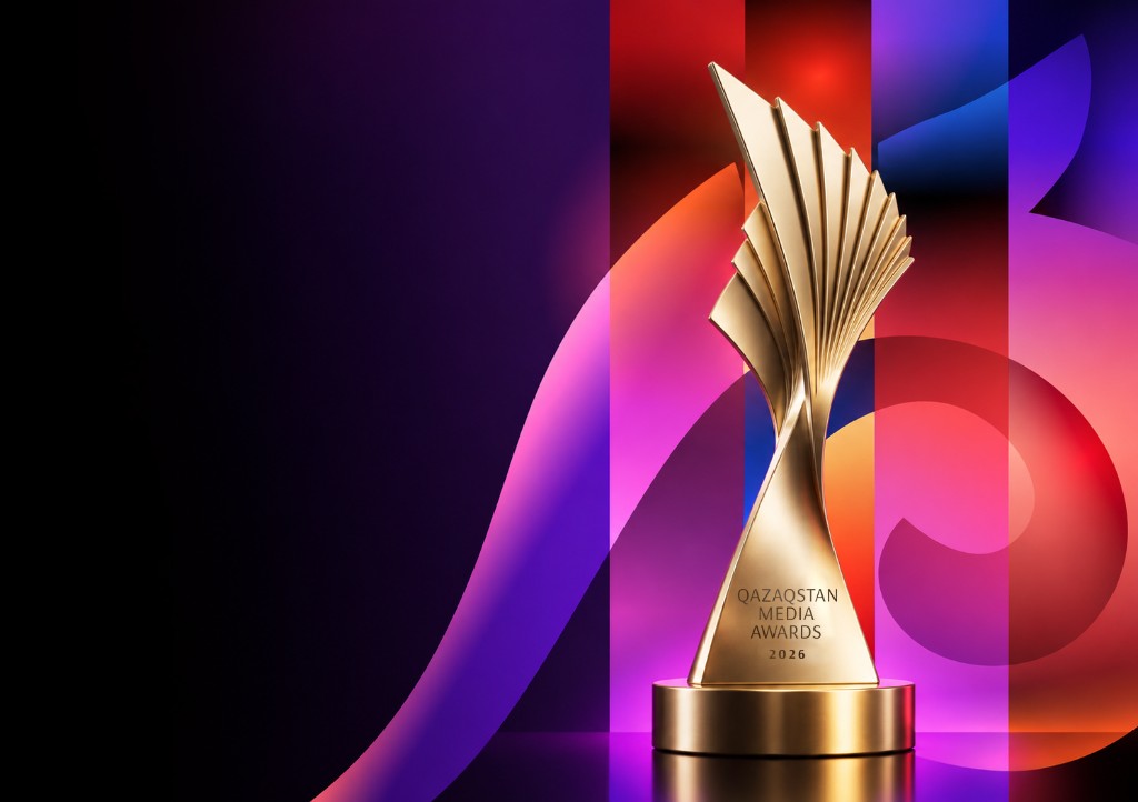Статуэтка Qazaqstan Media Awards 2026